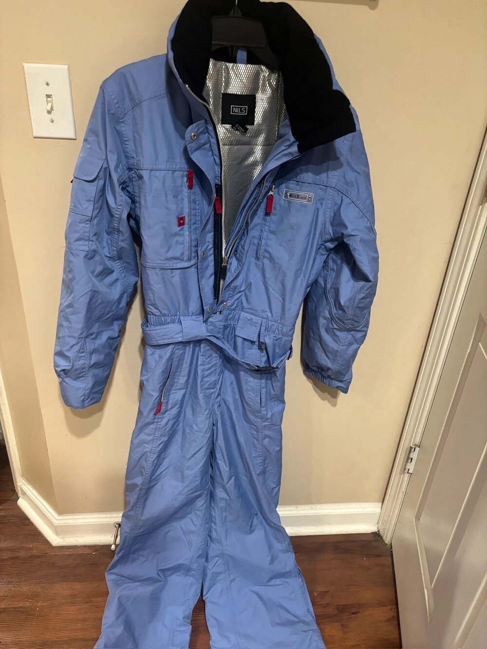NILS Vintage Purple One-Piece Ski Suit Womens Size 8 Retro 80s/90s